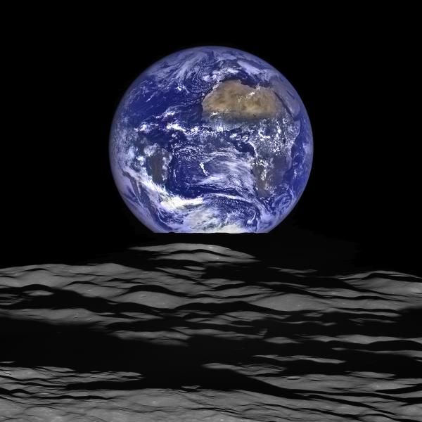  NASA NASA's Lunar Reconnaissance Orbiter captured a unique view of Earth from the spacecraft's vantage point in orbit around the moon. 